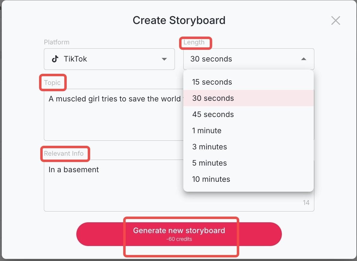 ai muscle girl storyboard