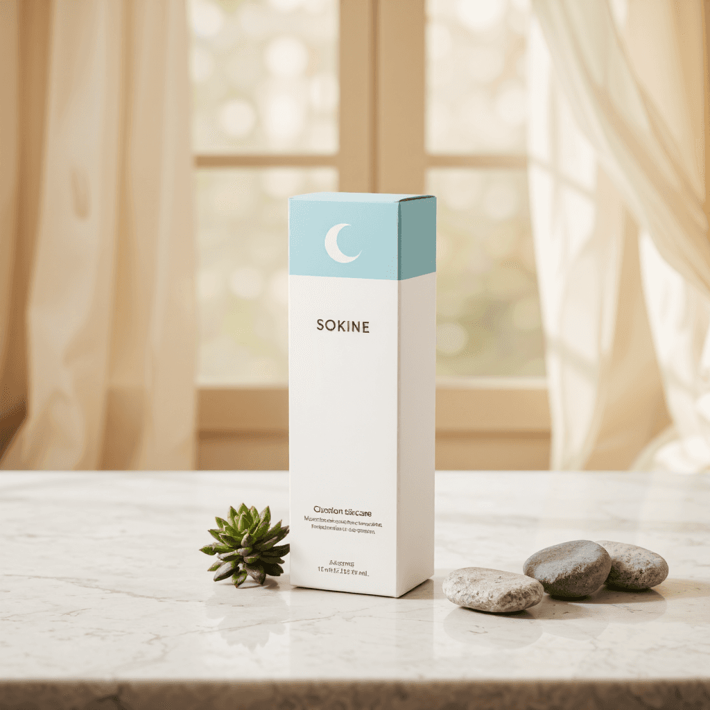 product photography of a box of skincare product
