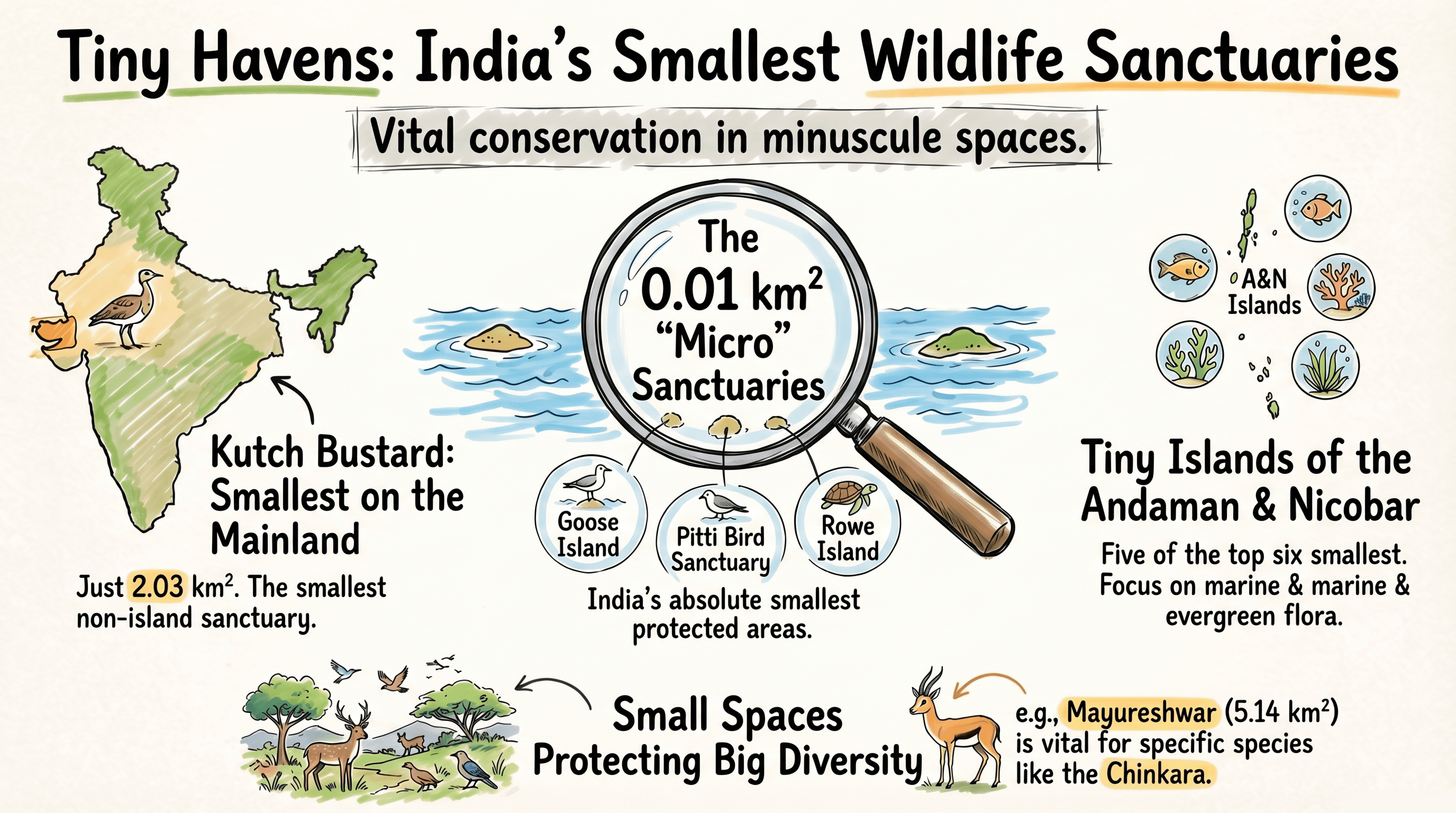 Smallest wildlife sanctuaries in India
