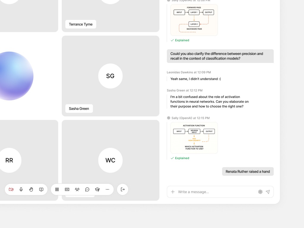 AI Call education UX/UI Project