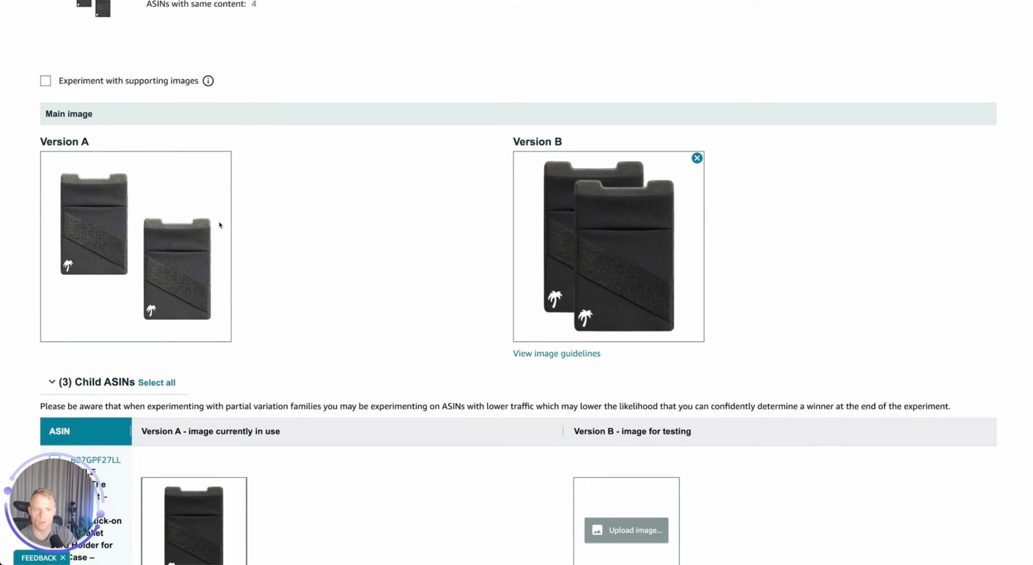 A/B Main-Image Experiment in Amazon Seller Central
