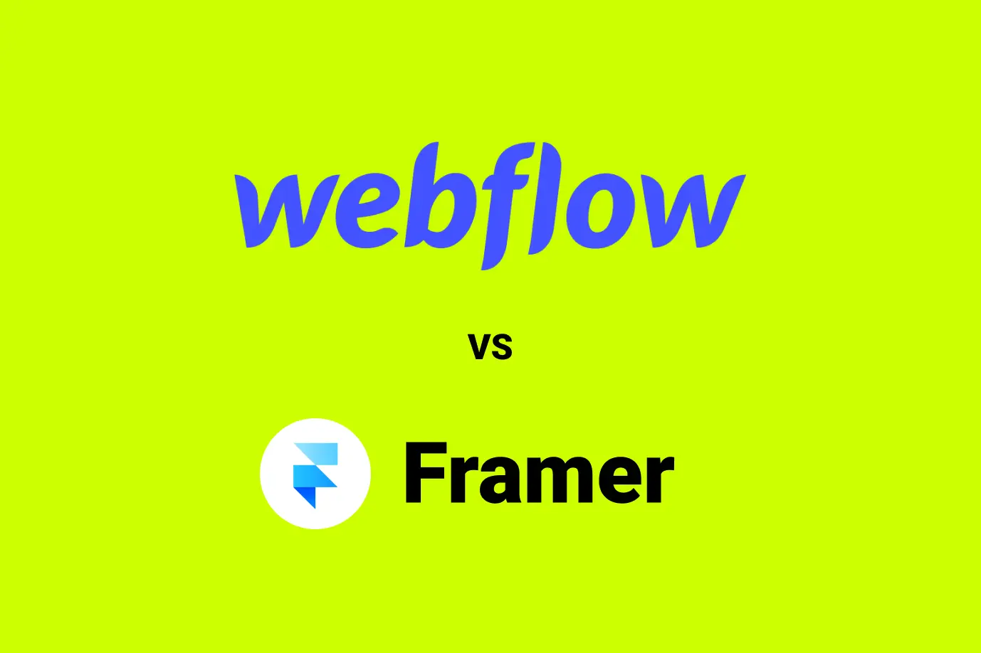 Webflow VS Framer