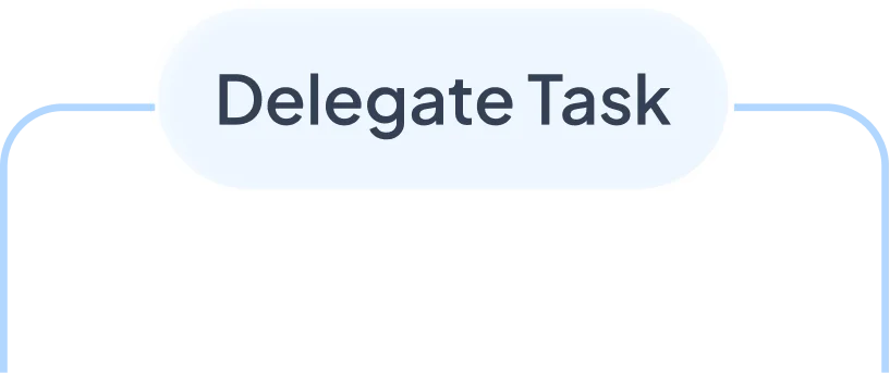Delegate Tasks to Team Illustration