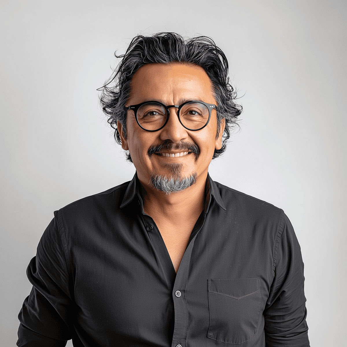 men with white hair and beard