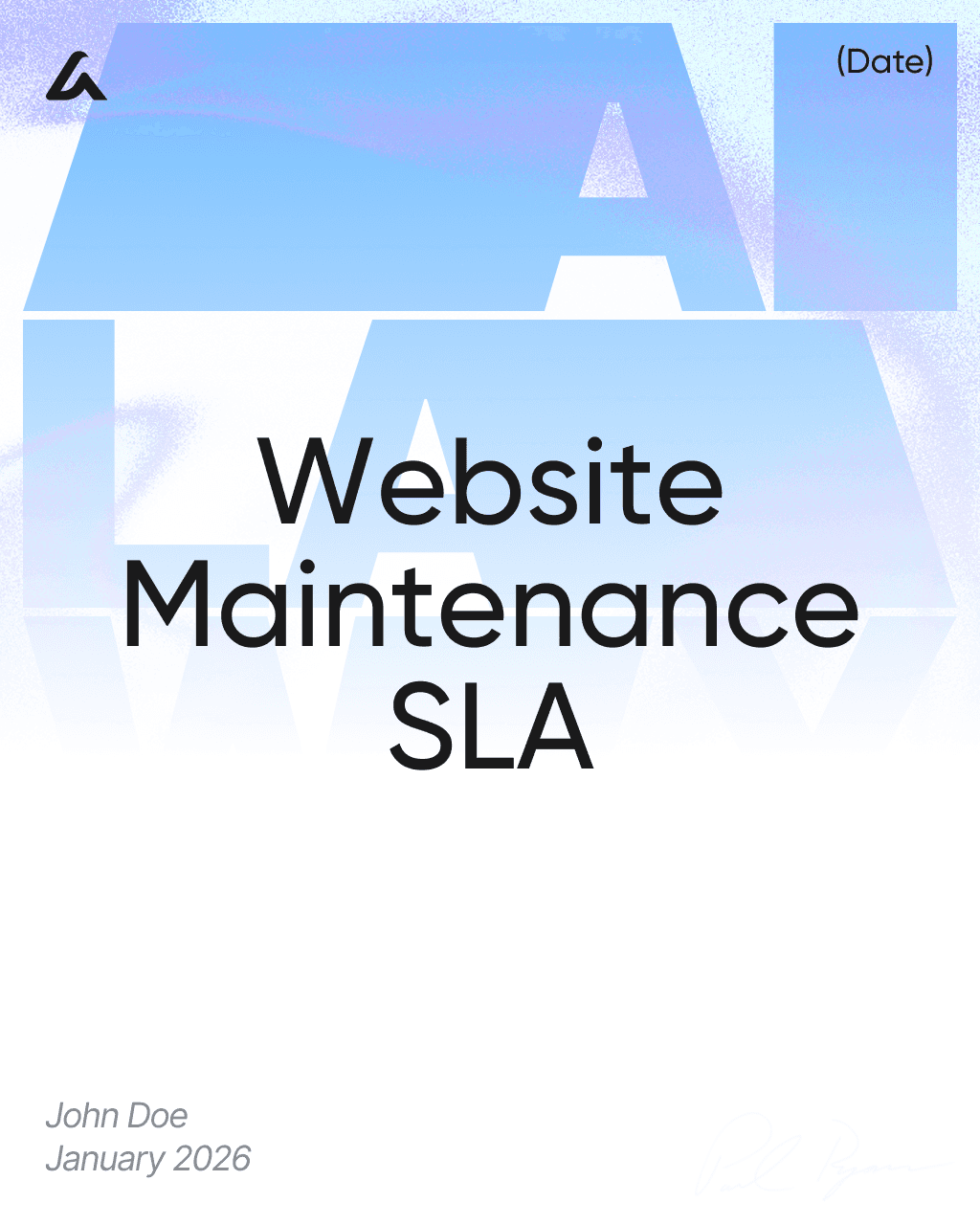 Website Maintenance SLA