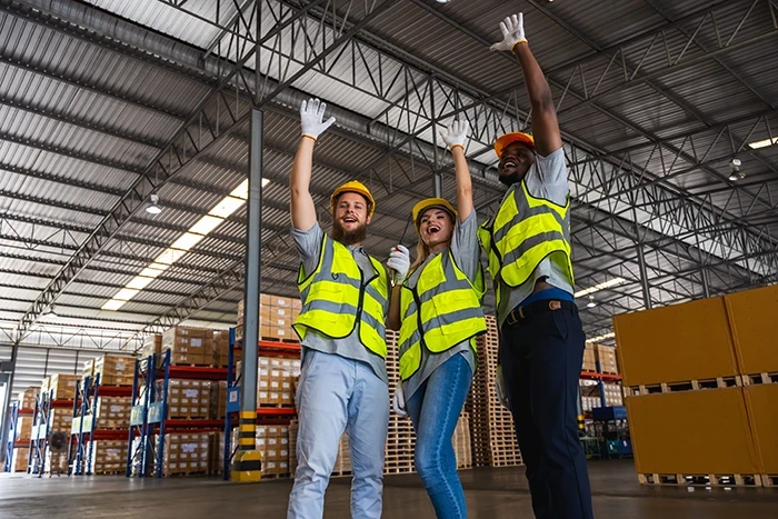 two women shaking hand in farm