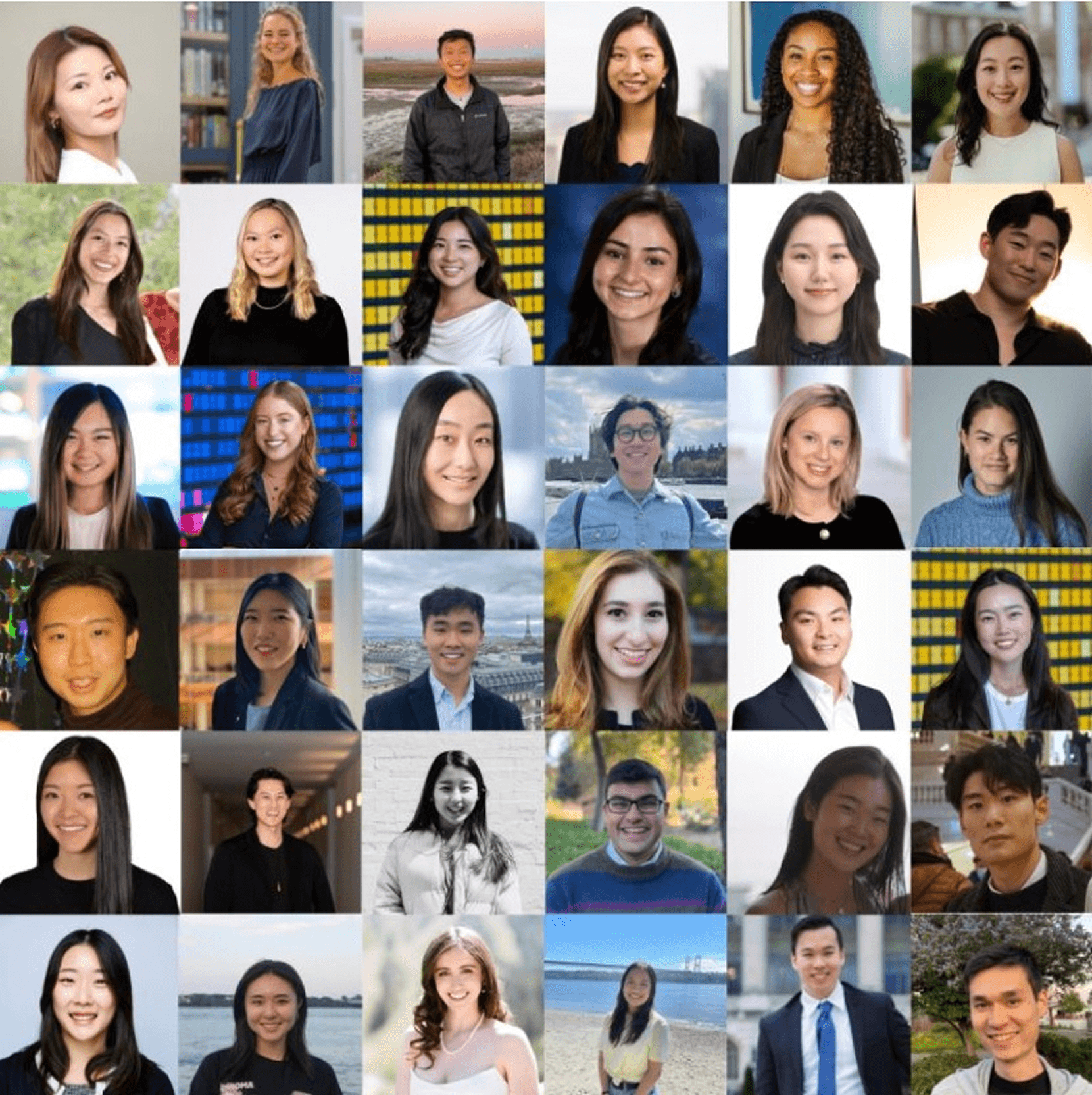 Purple spheres dissolve into floating dots.