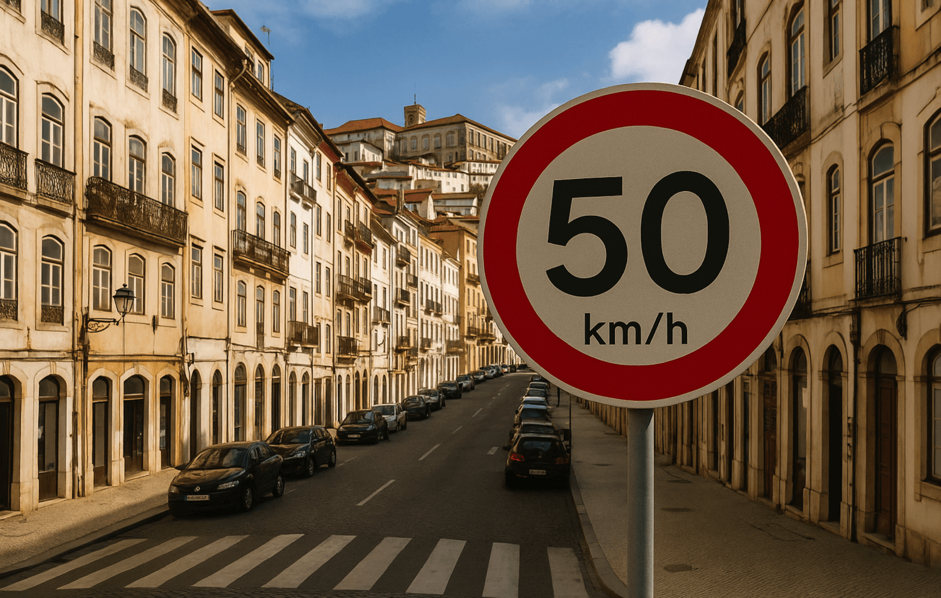 Limites de Velocidade Coimbra Escola Condução Universidade