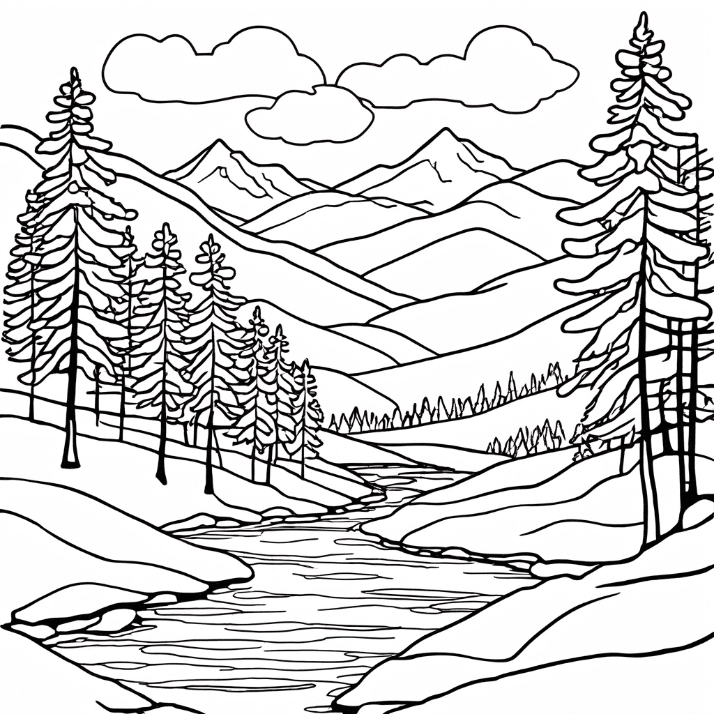 winter coloring page