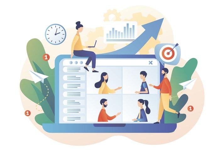 A visual representation of implementing recruiting software in the hiring process.
