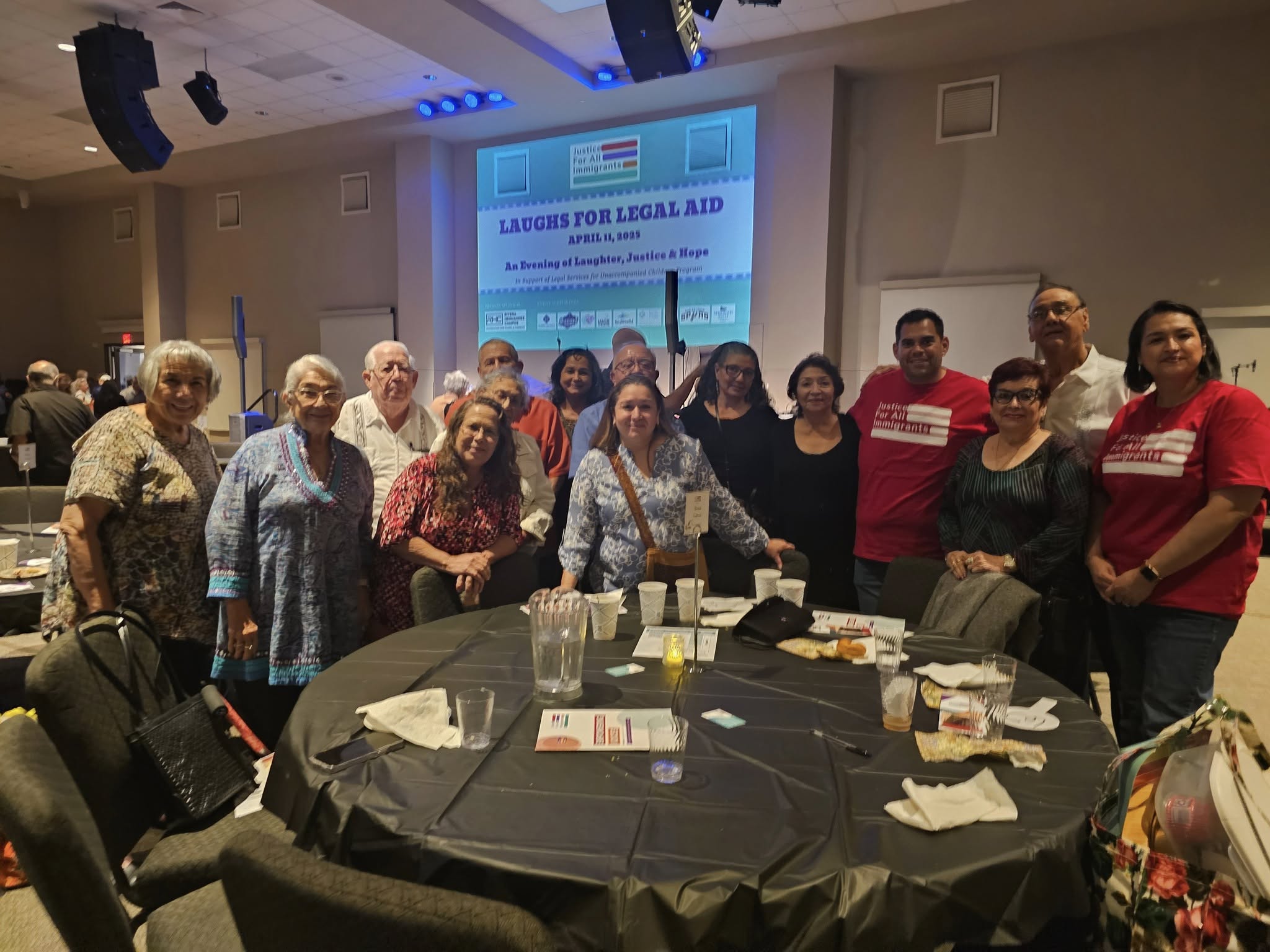 people gathered around table