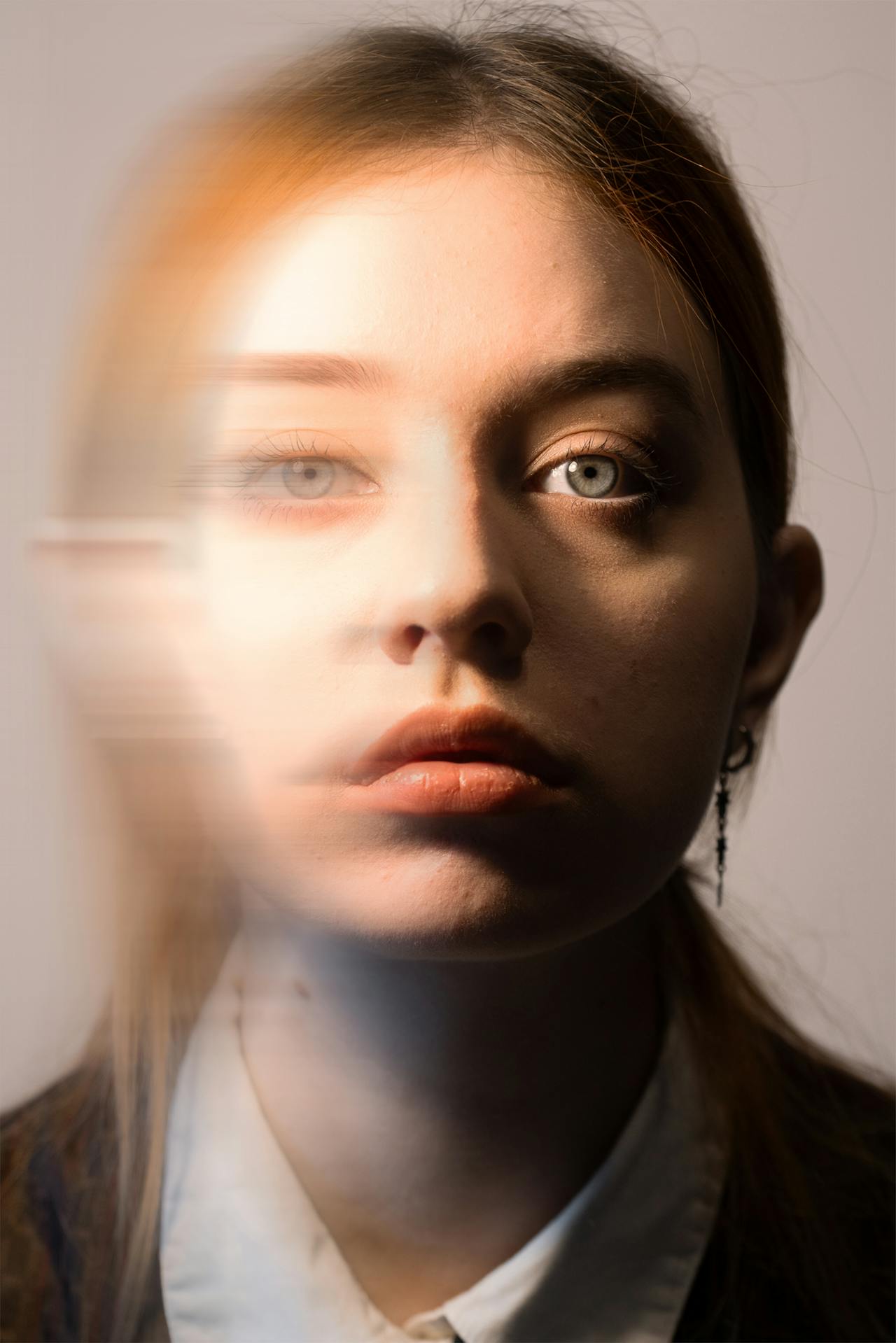 man looking at the camera