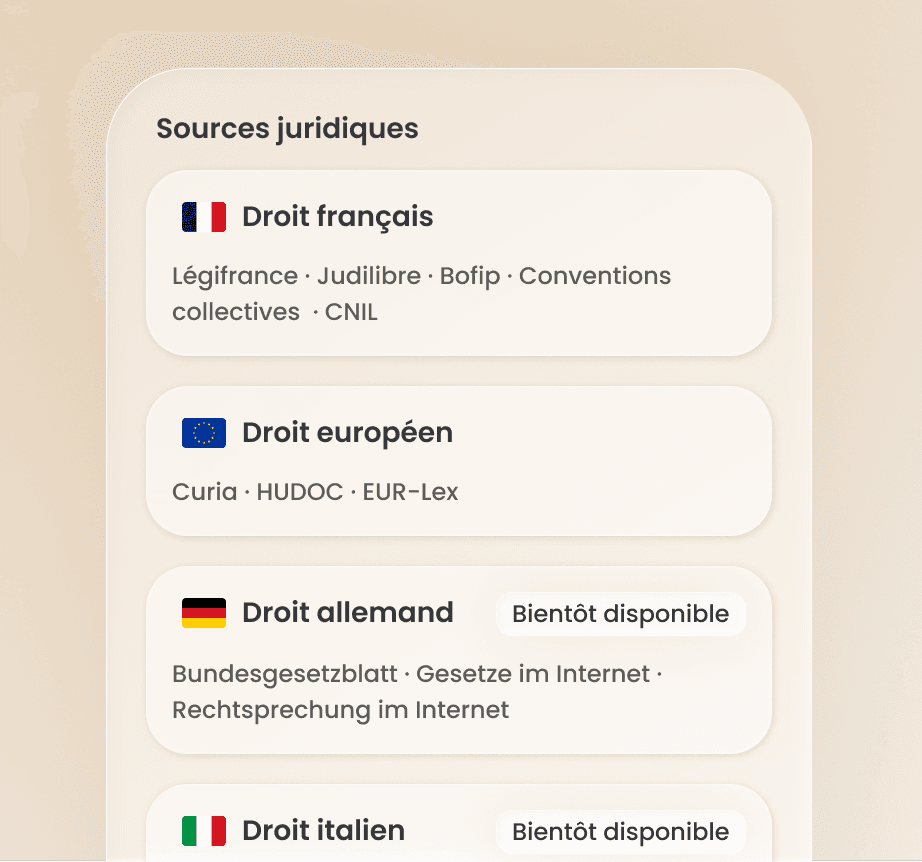 Connecté aux sources juridiques