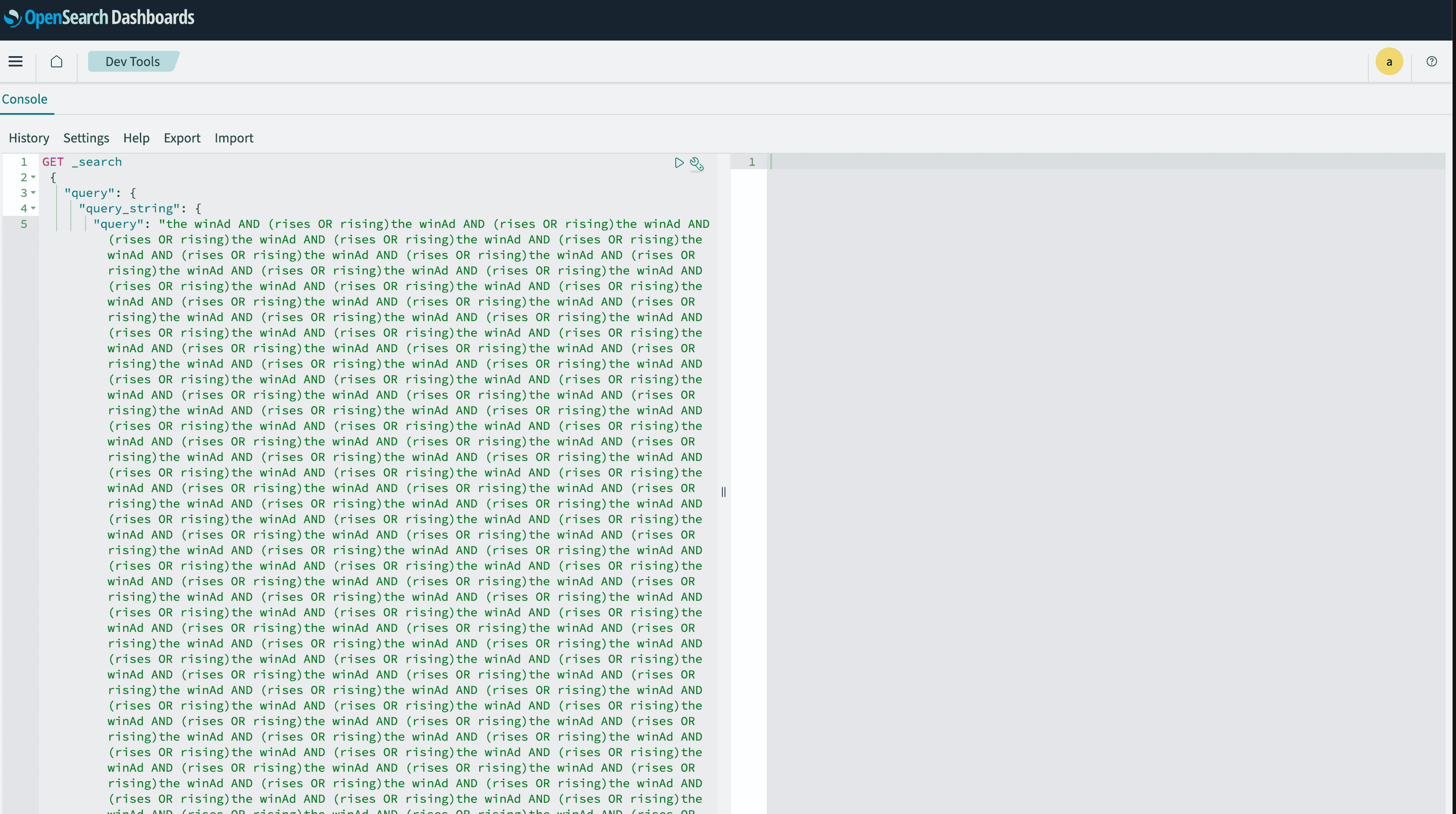 Query String execution