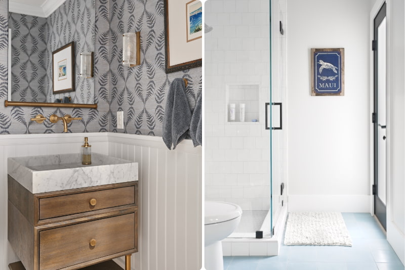 Wide view of the kitchen island, emphasizing its size and placement within the Fullerton Modern Remodel Project