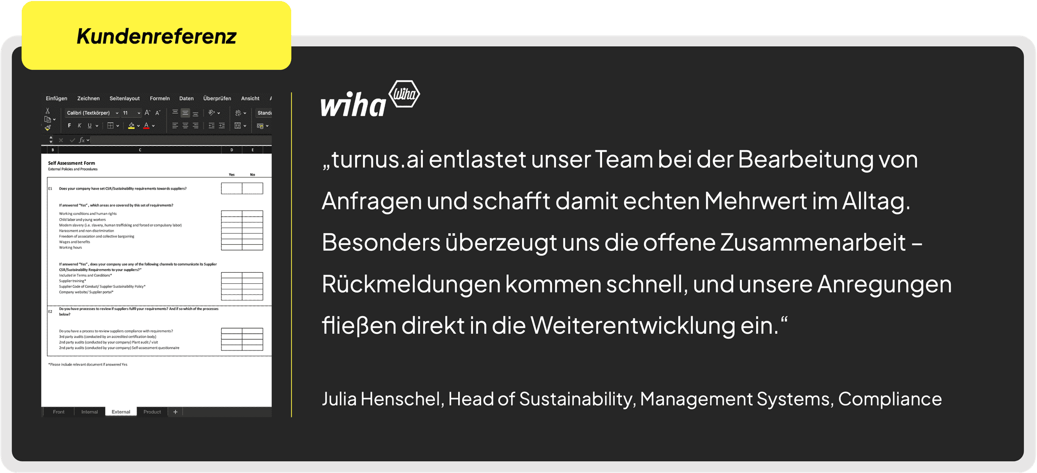 Kundenreferenz Wiha