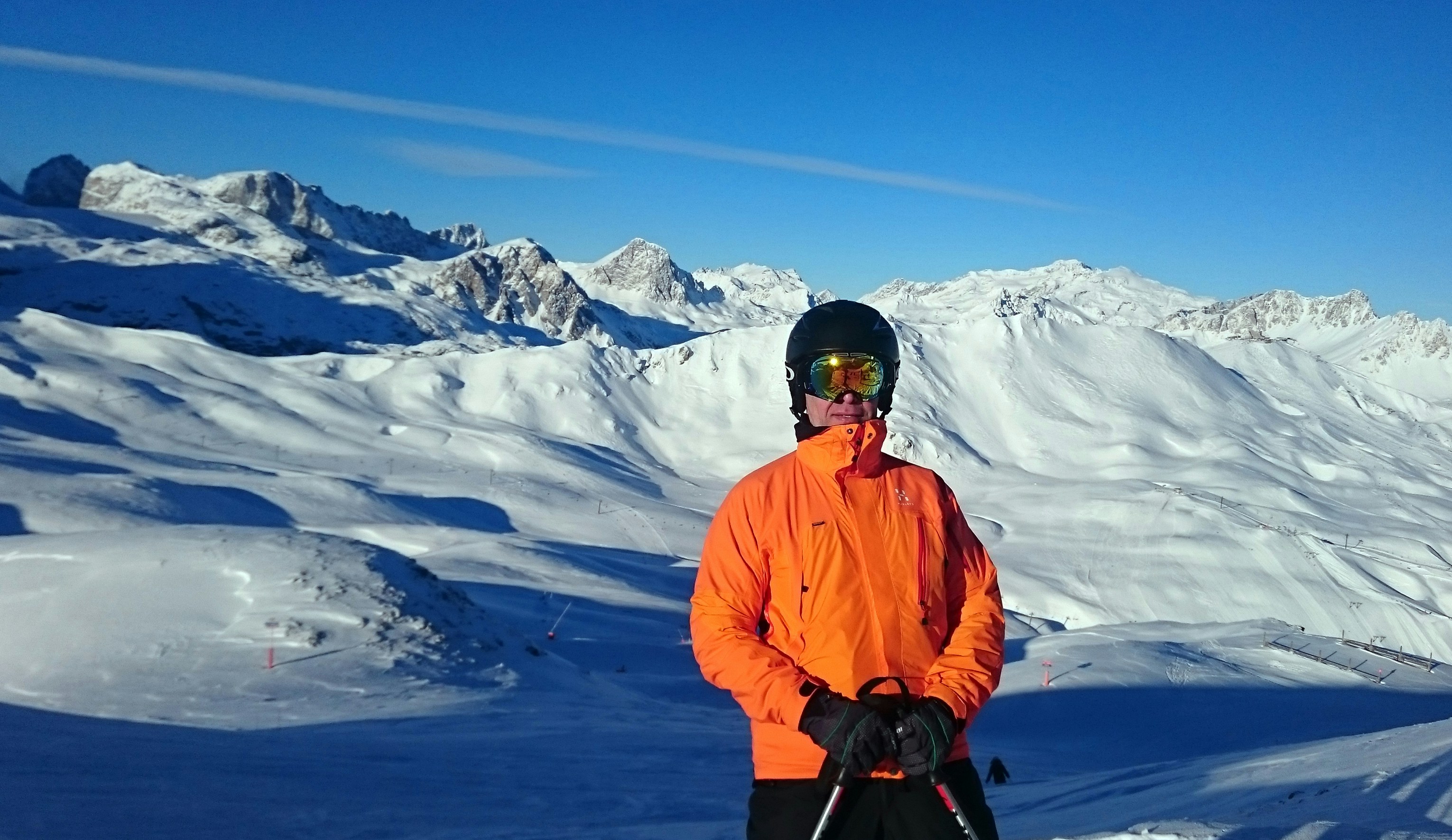 woman standing on snow