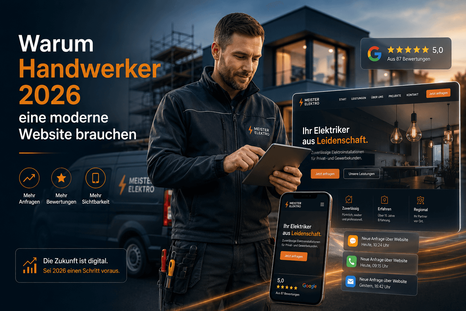 Illustration: Webdesign fuer Handwerker in Soest und Umgebung