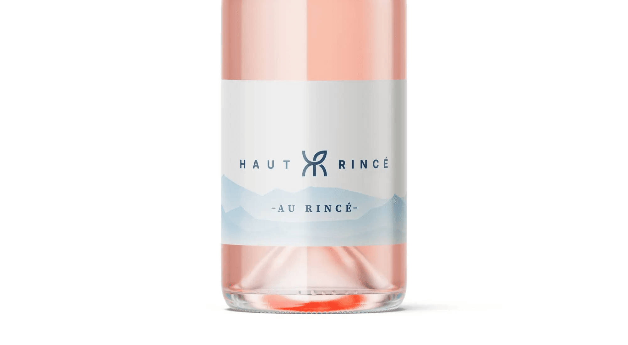 Photo d'une bouteille de vin rosé