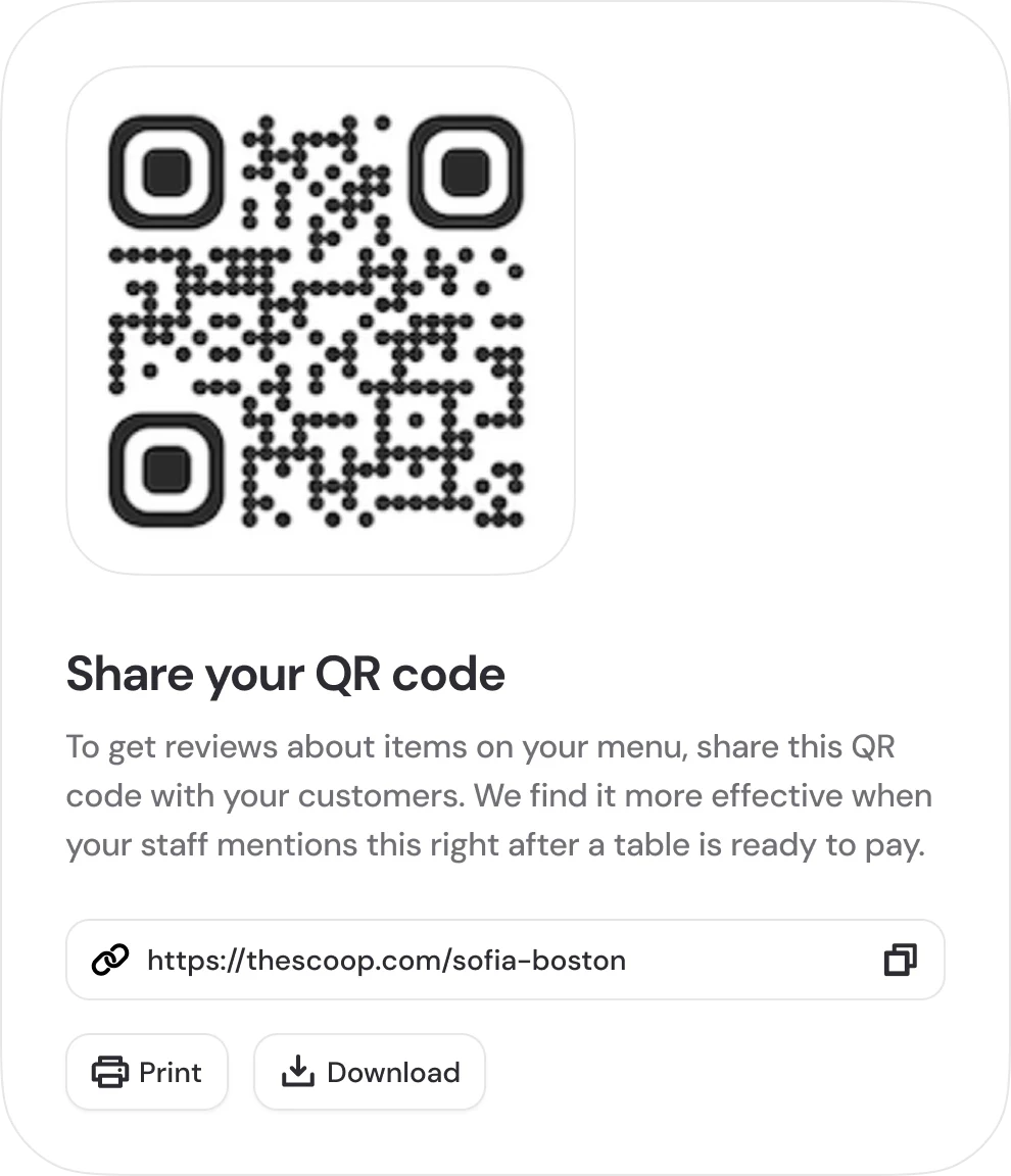 QR code card