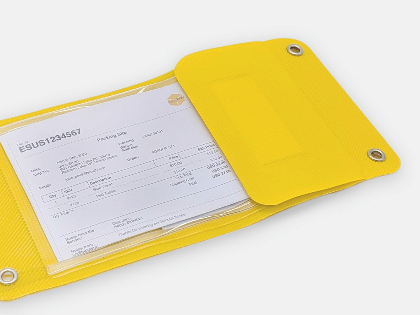 Document pouch for secure and accessible storage of important papers during transportation