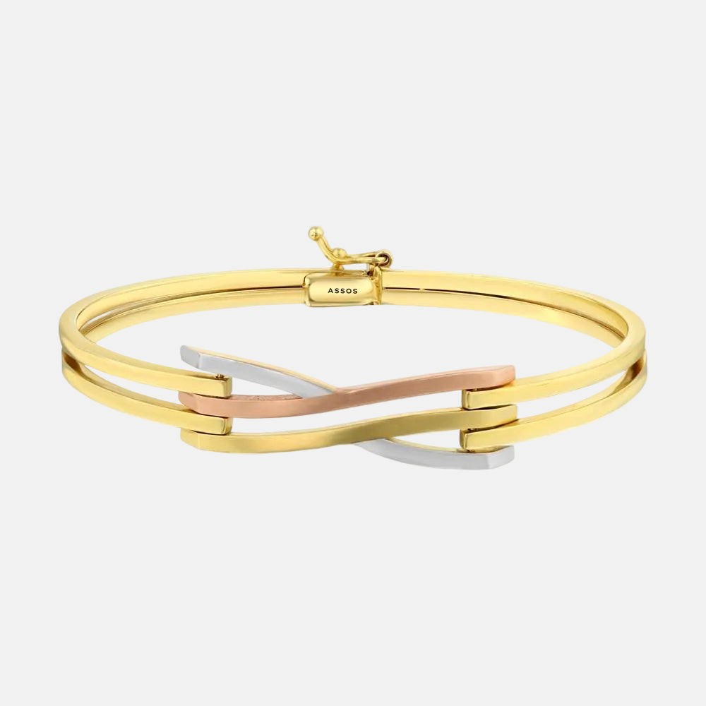 Assos 14 Ayar Altın Kaburga Kelepçe Bilezik 7.40 Gram