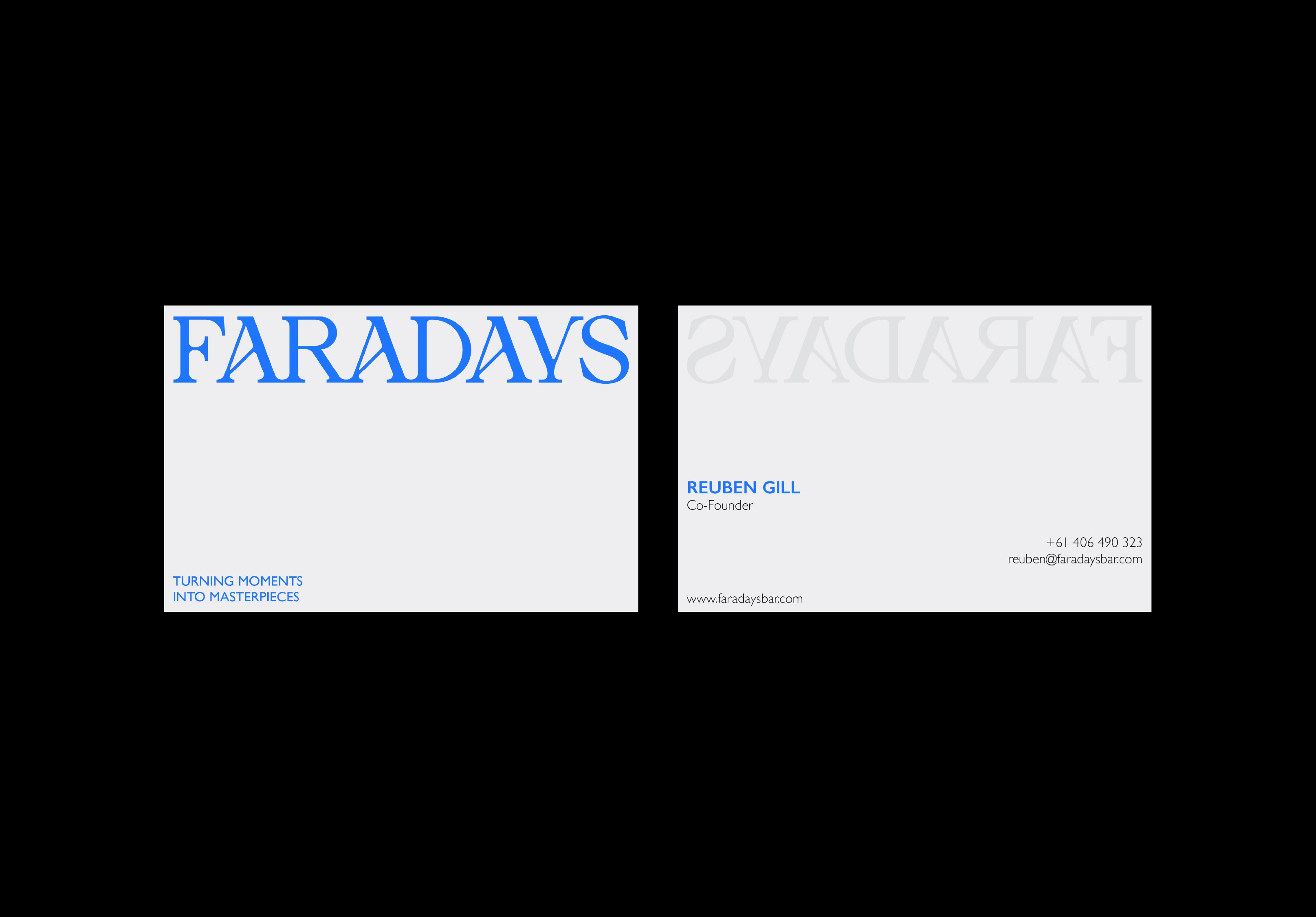 Faradays - Business Cards design - The Family Studio