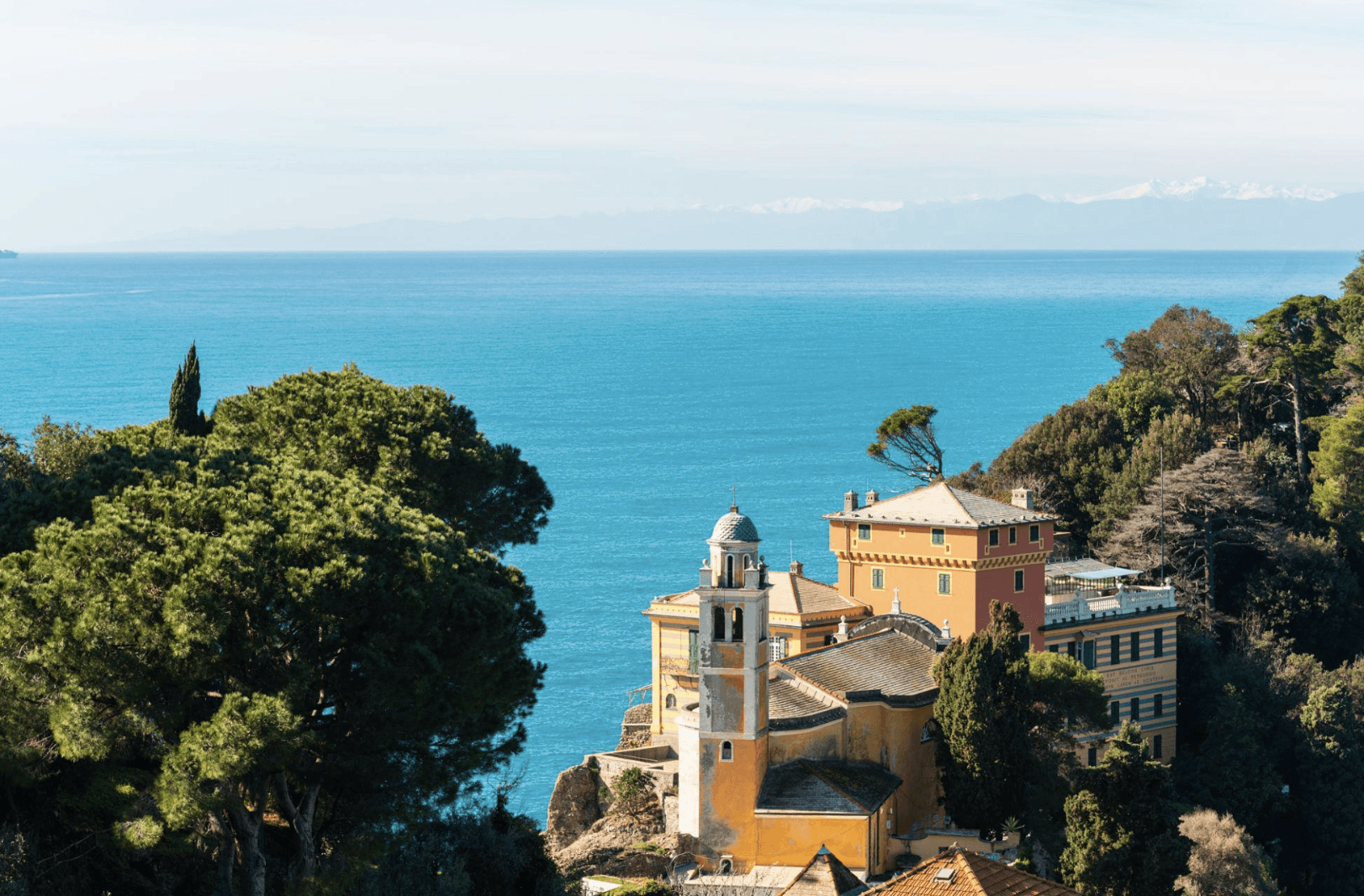 Scenic viewpoint above Portofino