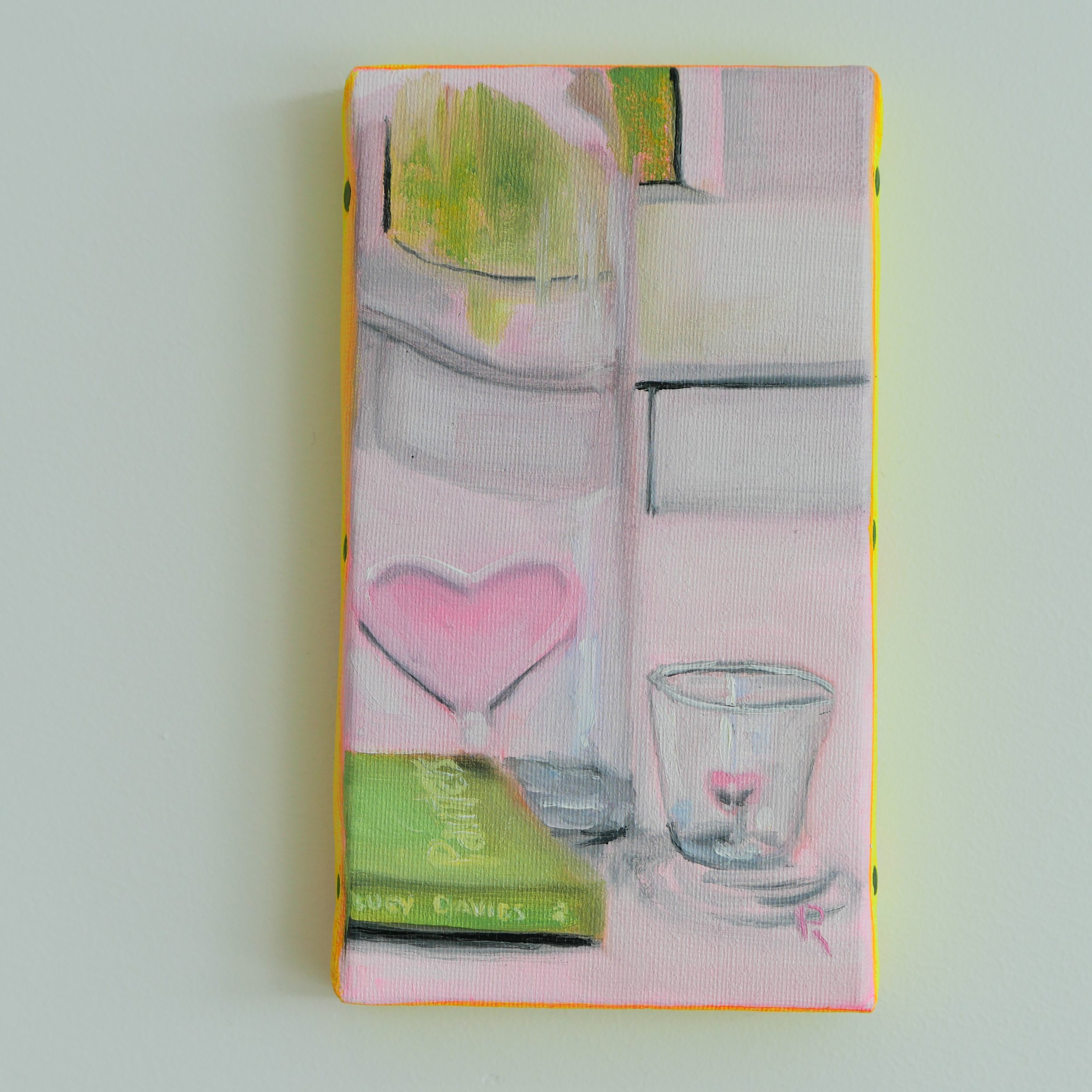 En la Espera-Triptych I, Oil on linen canvas, 18 x 12 cm // 7 x 4 in