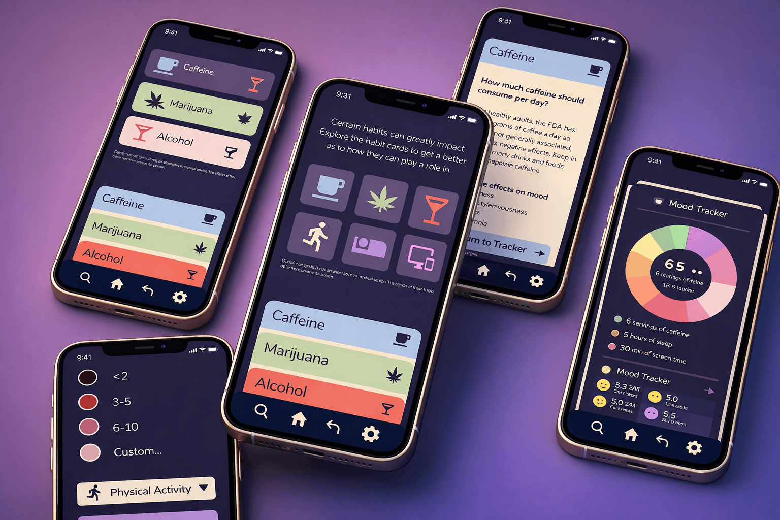 Image of multiple pixelated flat icons