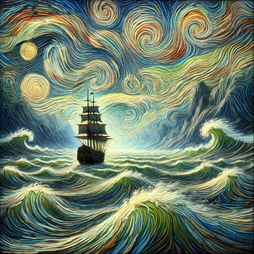 The Flying Dutchman in a cosmic prison