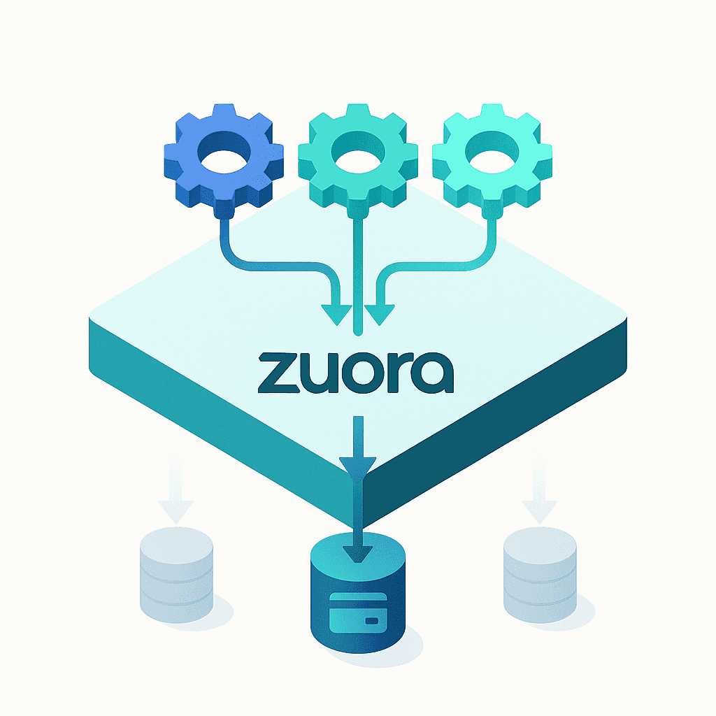 Zuora’s three retry modules all route into one payment gateway, highlighting single-gateway limitation