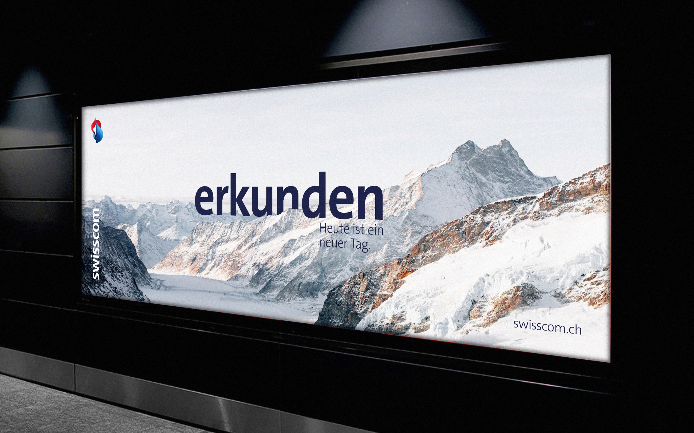 Swisscom e-panel advertising billboard