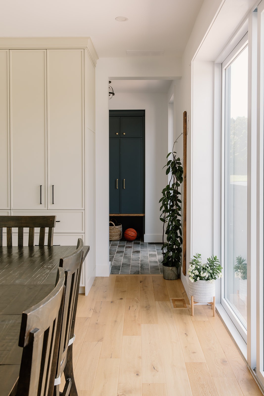 tall pantry and mudroom