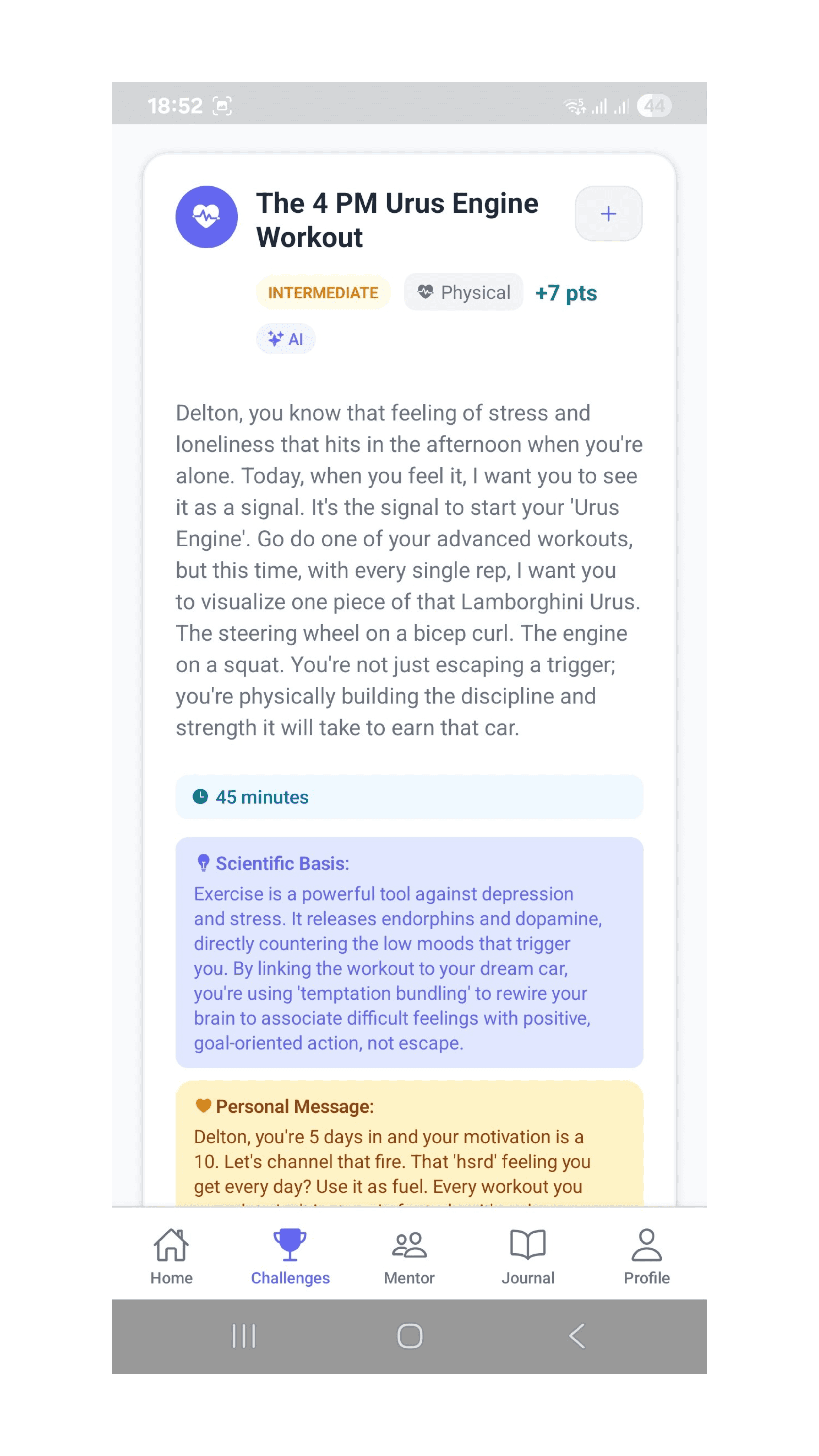 Mobile UI