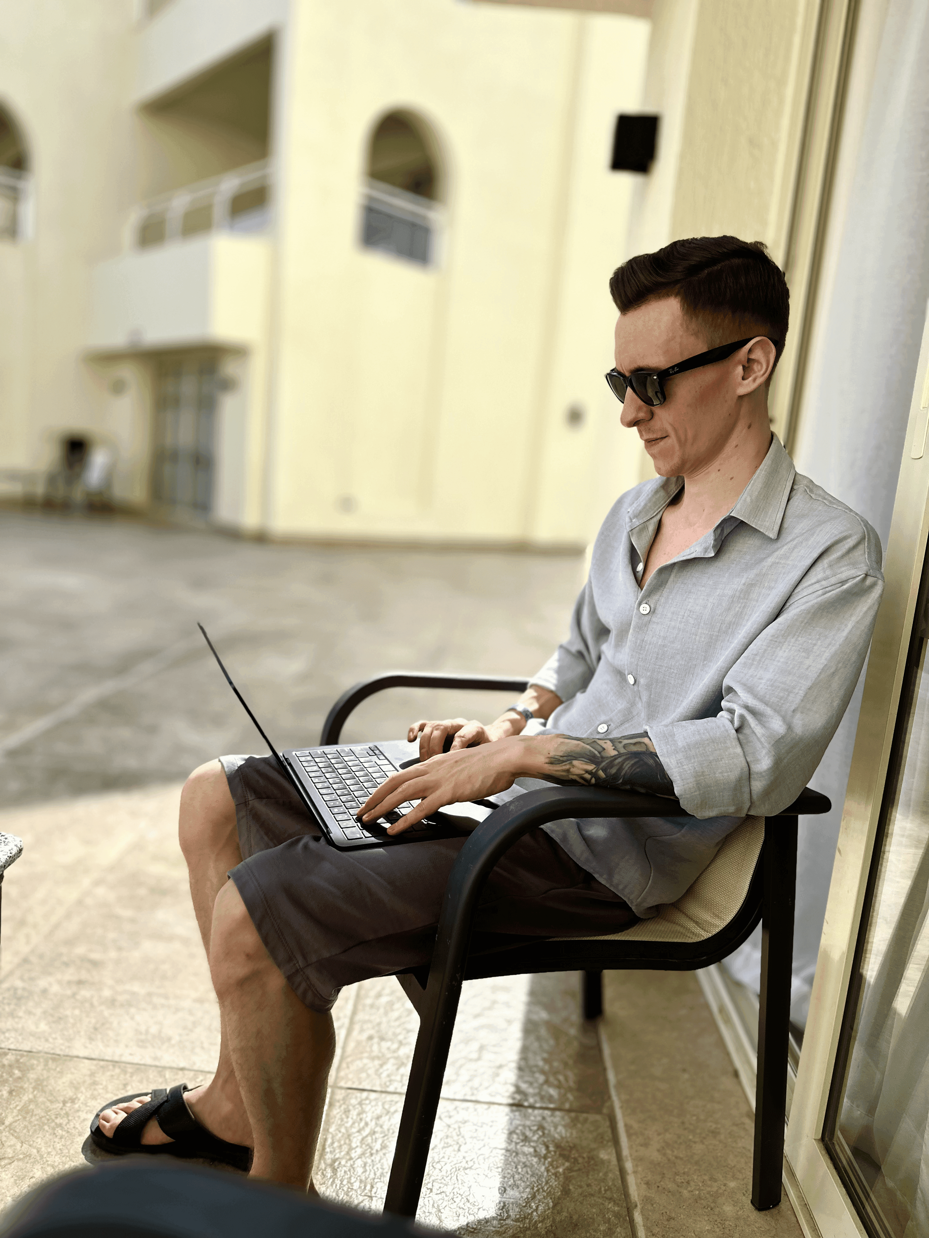 Michael Carter profile with a dynamic light