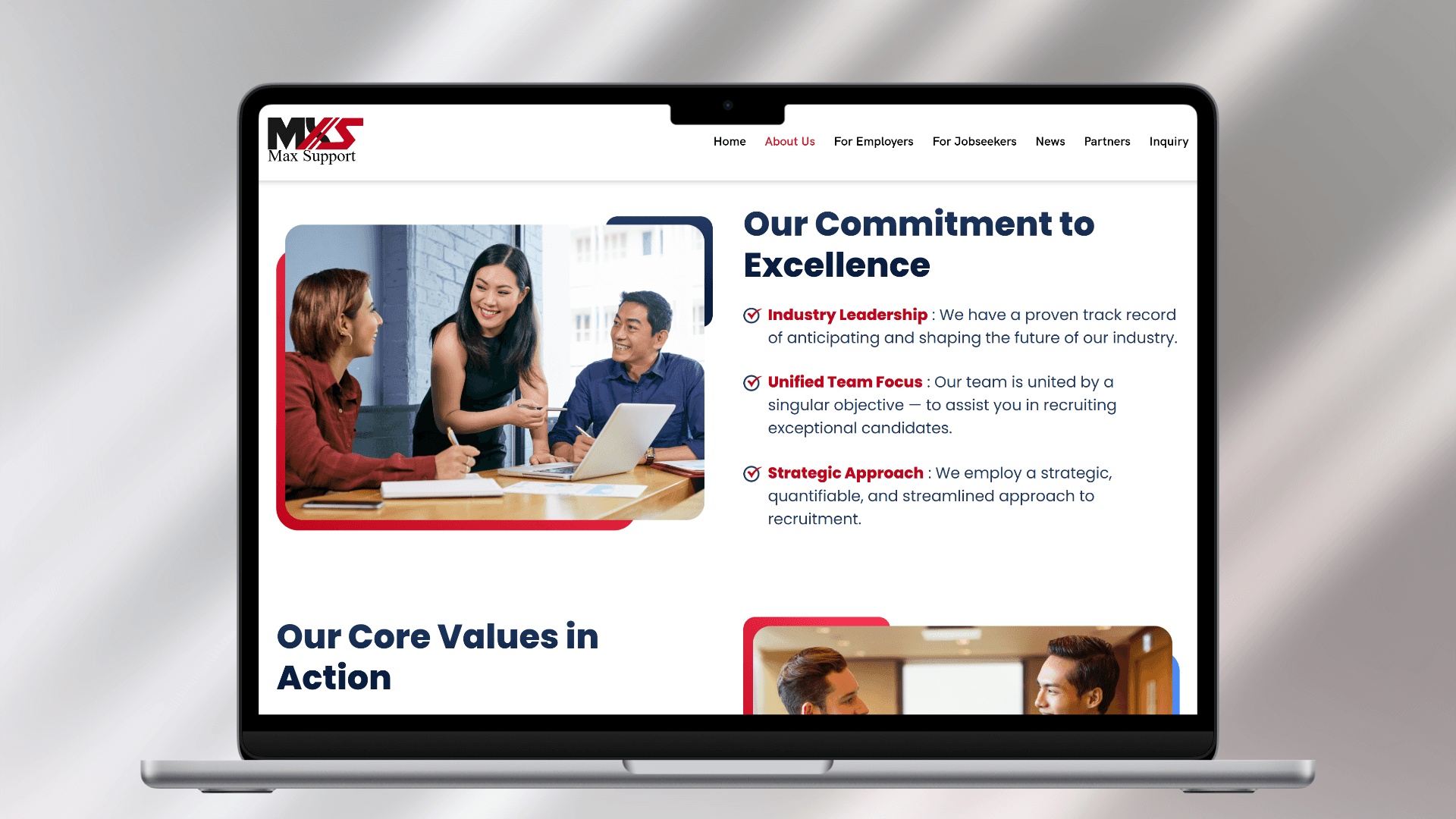 Modern concrete walkway leading to building entrance.