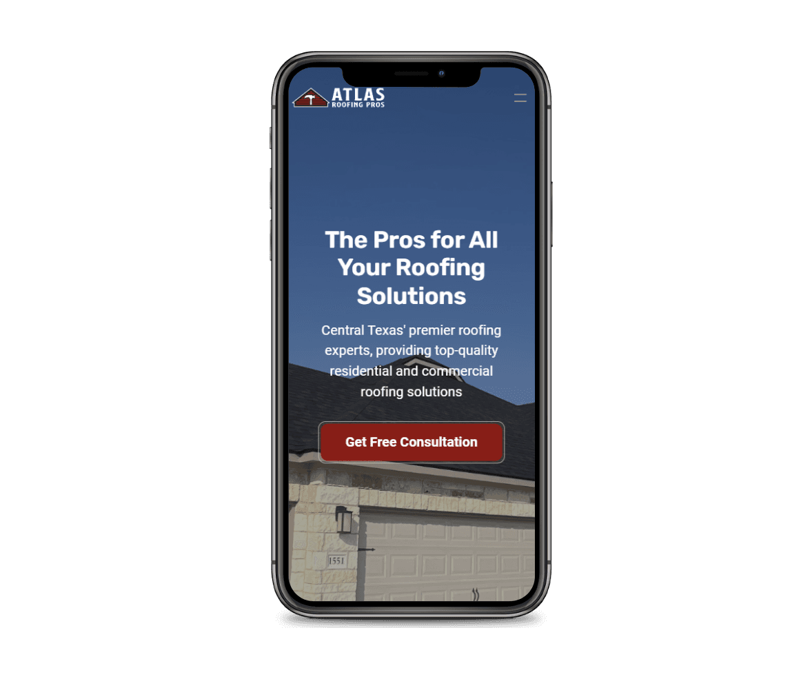 mobile friendly roofer website