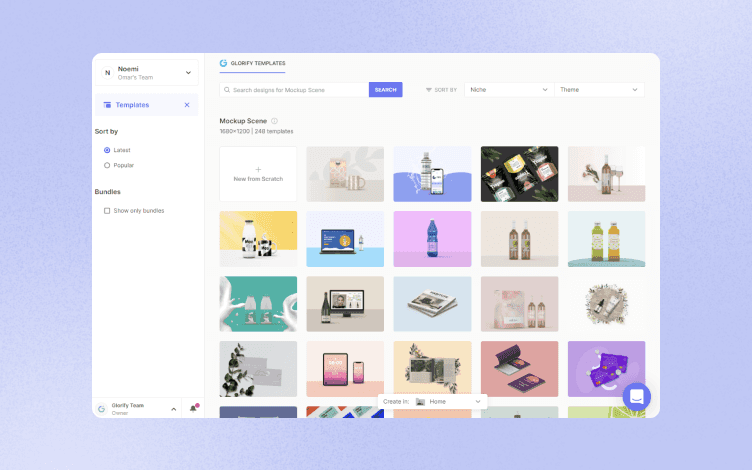 glorify dashboard