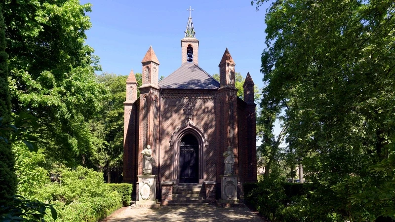 a small chapel in the garden