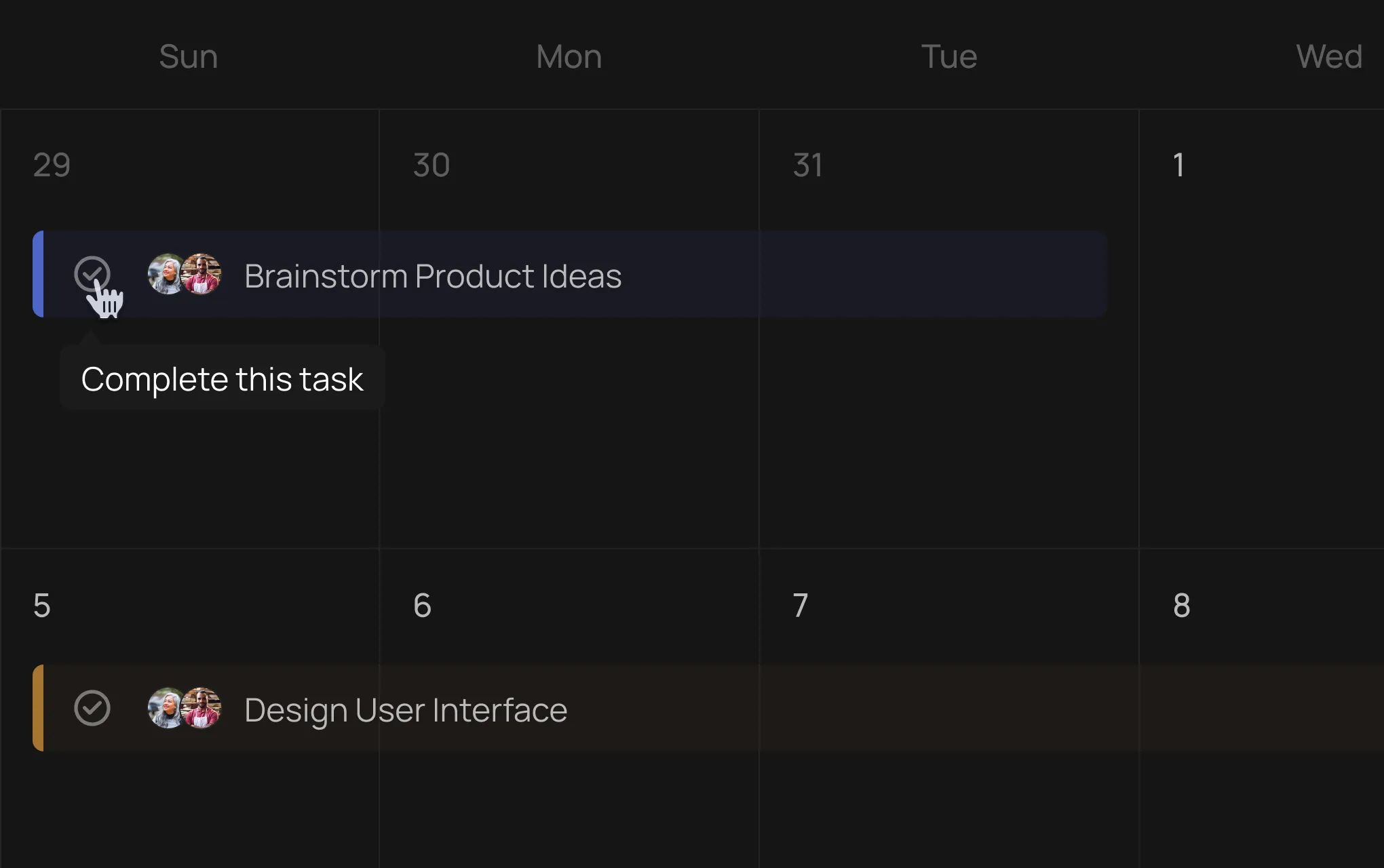 View your taks through gantt chart for the more managable list