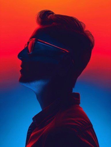 male portrait side profile