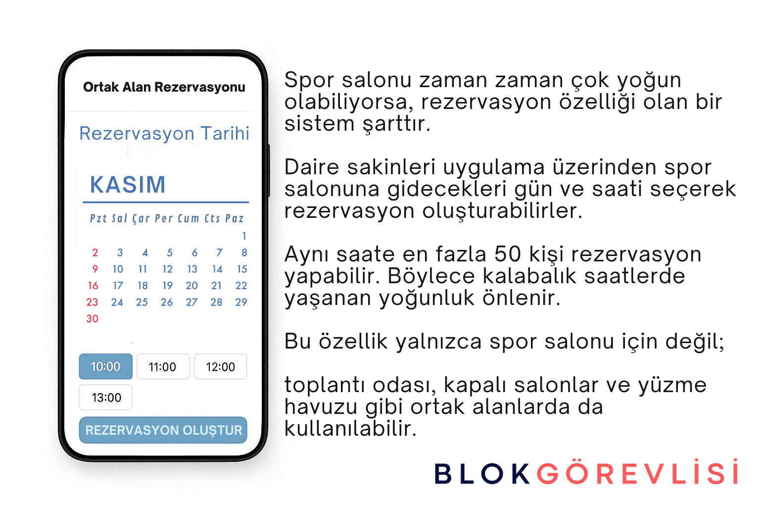 Ortak Alan Rezervasyonu