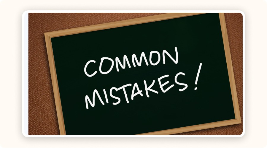 The words “Common Mistakes”