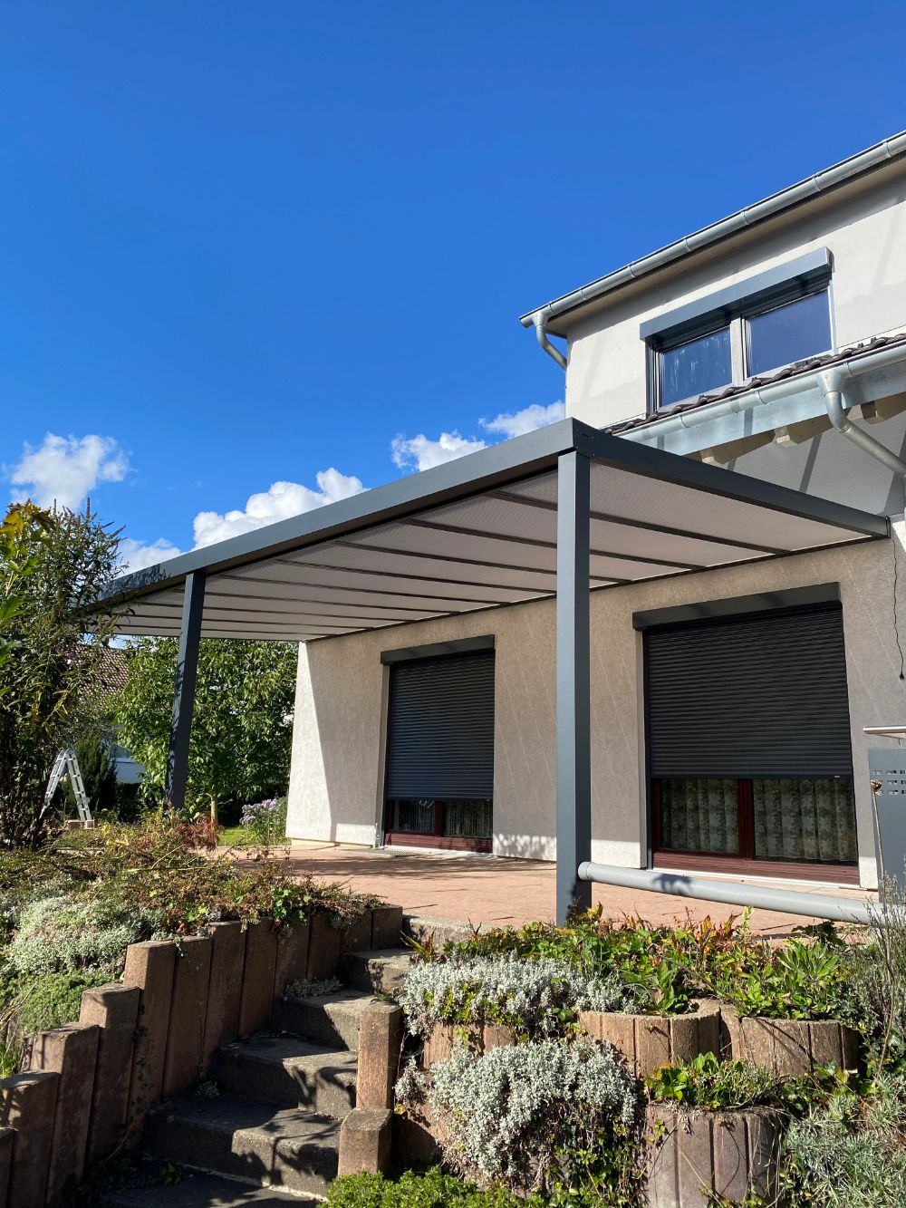 Terrassenüberdachung in Liptingen – Detailansicht der Ausführung