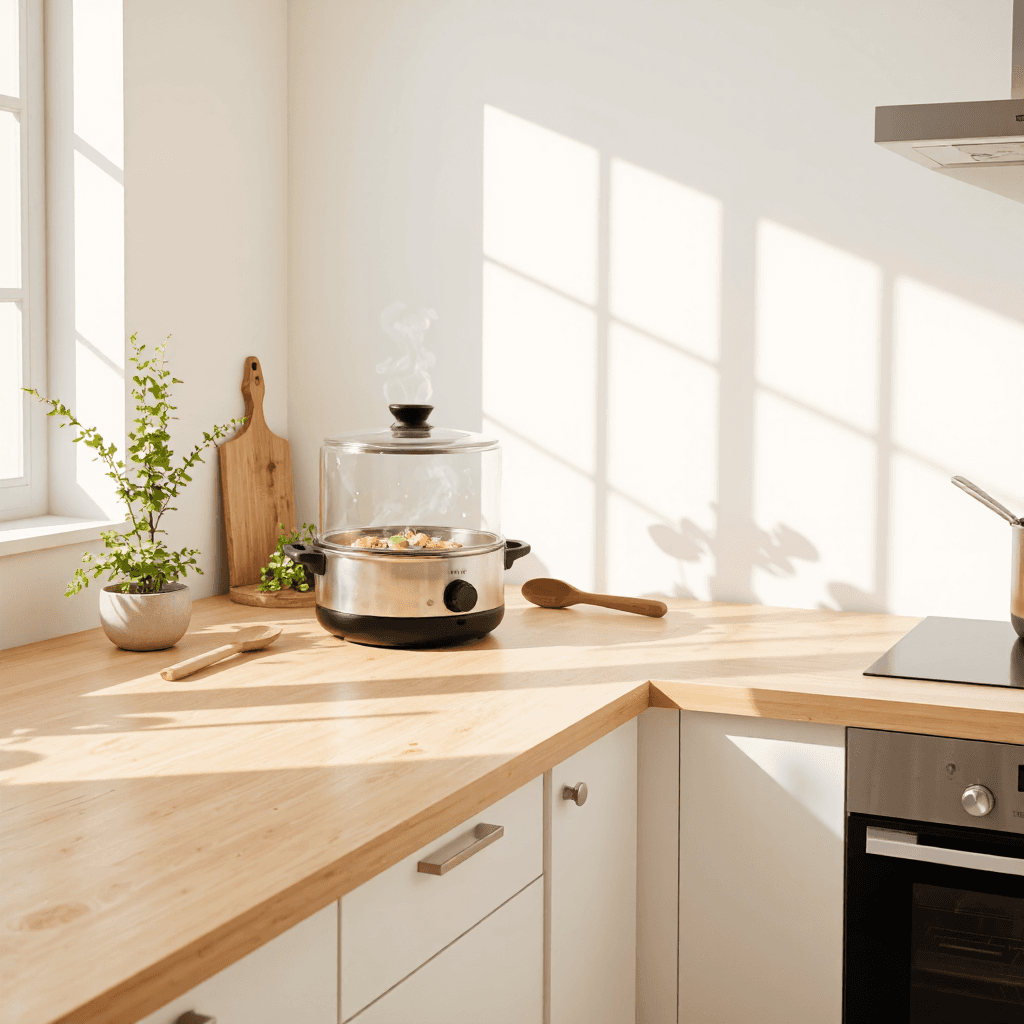 product photography of food warmer