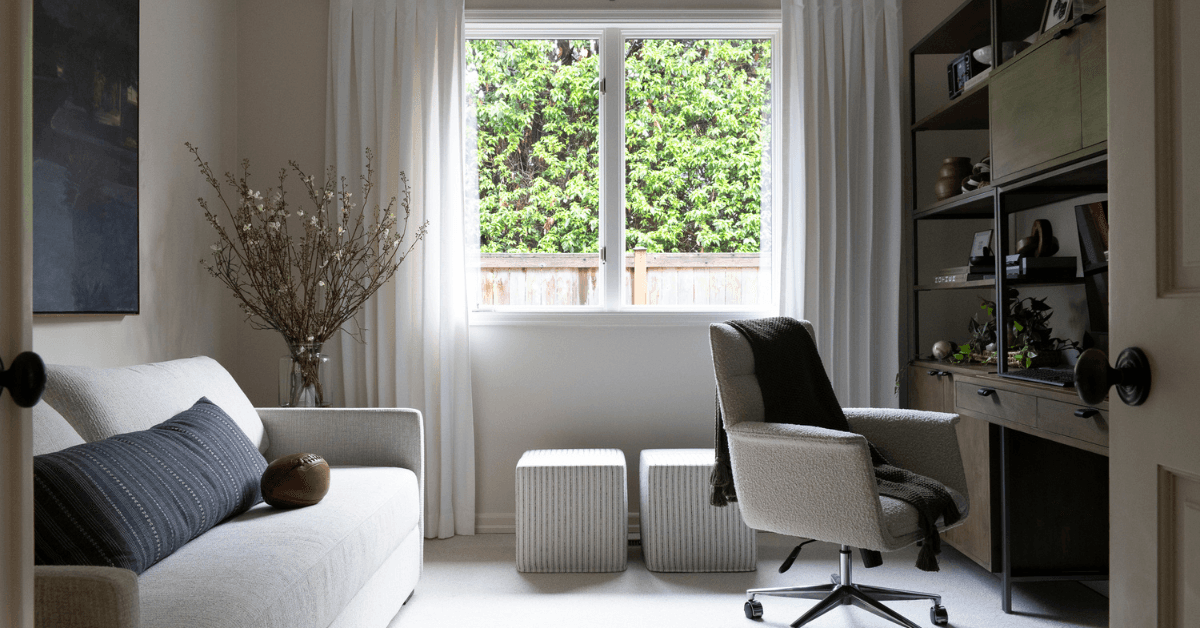 We’re so excited to share details from The Medina House: Office –– one of our favorite interior design + professional organizing projects in Medina, WA.