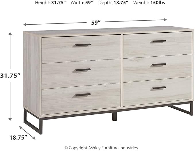 Elegant socalle dresser with ample storage space and a timeless design.