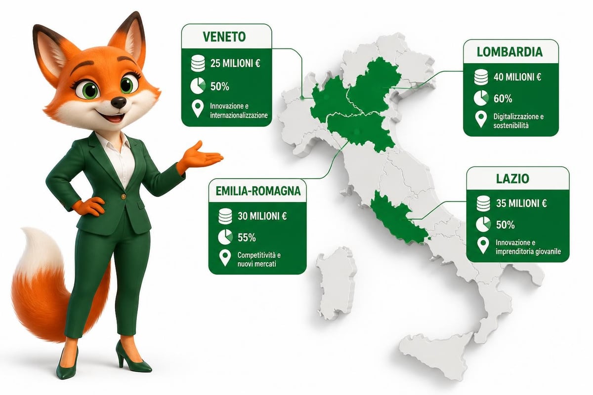 Mappa dei bandi regionali