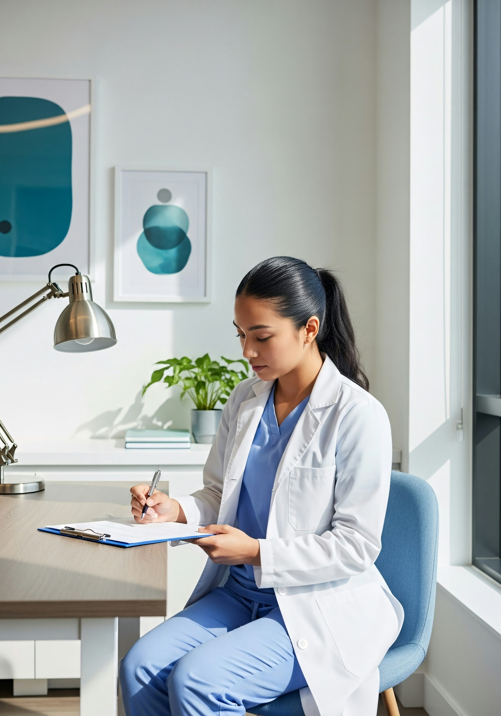 Confident man with short brown hair and beard, wearing a navy zip-up in natural light